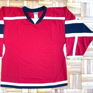 Athletic Knit Youth Red Hockey Jersey XL/TG